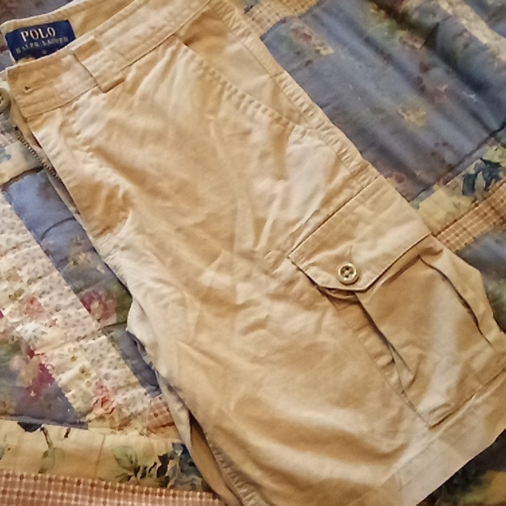 Boys 10 Polo Ralph Lauren Classic Chino shorts , darker khaki